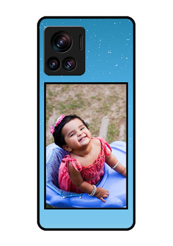Motorola Moto Edge 30 Ultra Custom Glass Phone Case - Wave Pattern Colorful Design