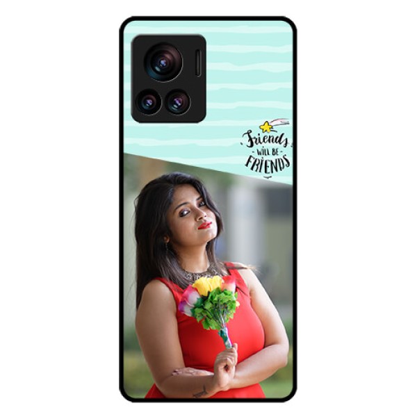 Motorola Moto Edge 30 Ultra Custom Glass Phone Case - Friends Picture Icon Design Motorola Moto Edge 30 Ultra Custom Glass Phone Case - Friends Picture Icon Design