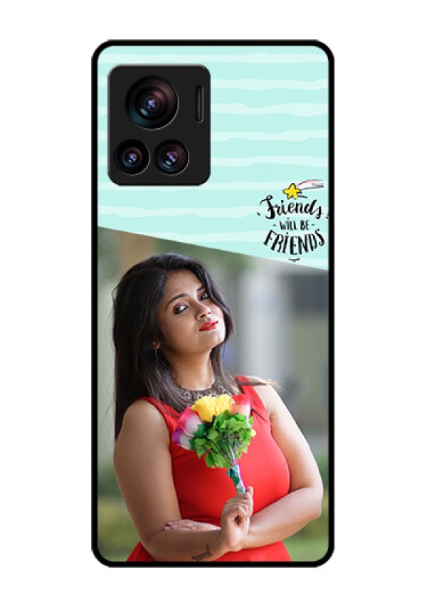 Motorola Moto Edge 30 Ultra Custom Glass Phone Case - Friends Picture Icon Design