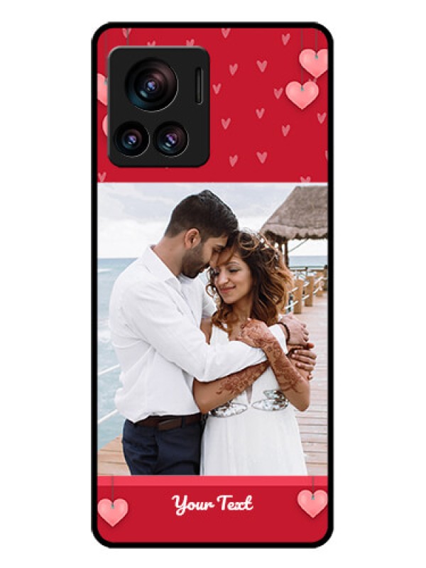 Custom Motorola Moto Edge 30 Ultra Custom Glass Phone Case - Valentines Day Design