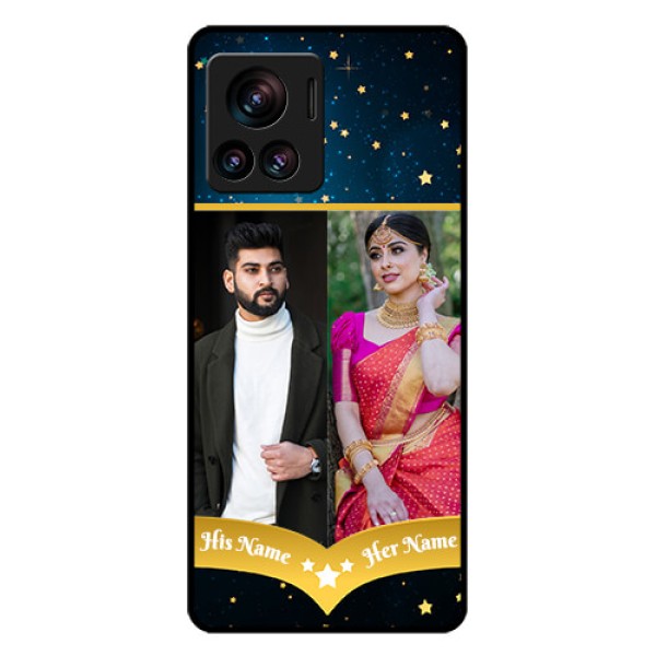 Motorola Moto Edge 30 Ultra Custom Glass Phone Case - Galaxy Stars Backdrop Design Motorola Moto Edge 30 Ultra Custom Glass Phone Case - Galaxy Stars Backdrop Design