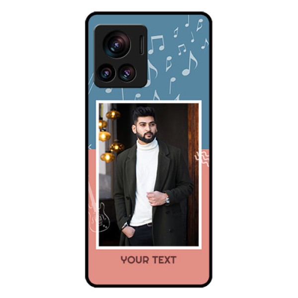 Motorola Moto Edge 30 Ultra Custom Glass Phone Case - With Color Musical Note Design Motorola Moto Edge 30 Ultra Custom Glass Phone Case - With Color Musical Note Design