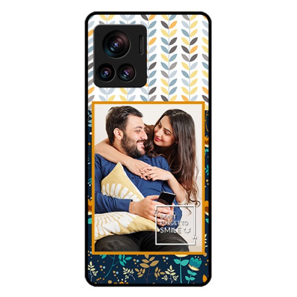 Motorola Moto Edge 30 Ultra Custom Glass Phone Case - Pattern Design
