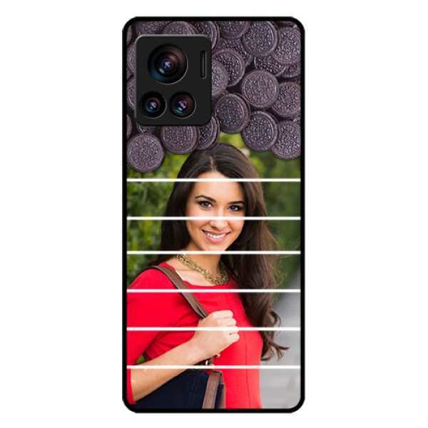 Motorola Moto Edge 30 Ultra Custom Glass Phone Case - With Oreo Biscuit Design Motorola Moto Edge 30 Ultra Custom Glass Phone Case - With Oreo Biscuit Design