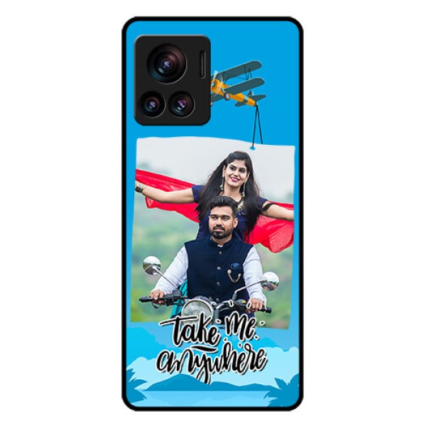 Motorola Moto Edge 30 Ultra Custom Glass Phone Case - Traveller Design