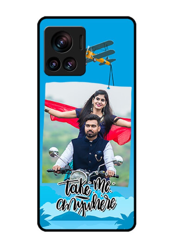 Motorola Moto Edge 30 Ultra Custom Glass Phone Case - Traveller Design