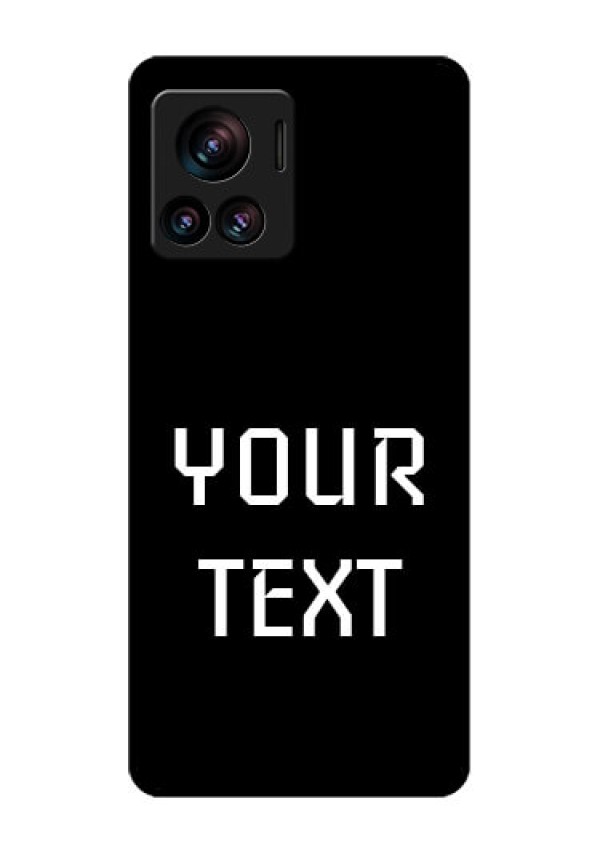 Motorola Moto Edge 30 Ultra Custom Glass Phone Case - Your Name Design