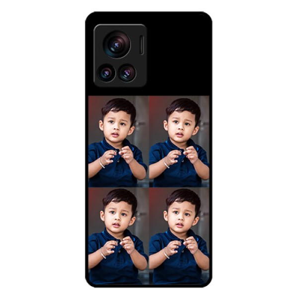 Motorola Moto Edge 30 Ultra Custom Glass Phone Case - 4 Image Holder Design Motorola Moto Edge 30 Ultra Custom Glass Phone Case - 4 Image Holder Design