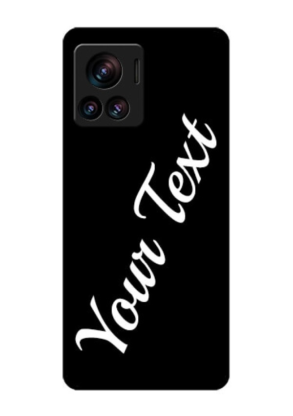 Motorola Moto Edge 30 Ultra Custom Glass Phone Case - With Your Name Design