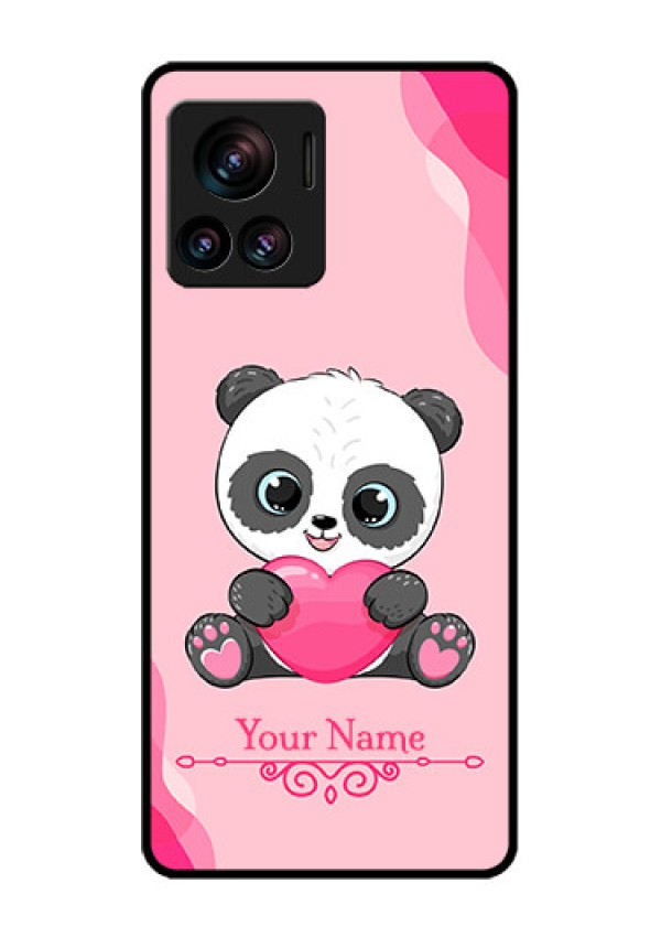 Motorola Moto Edge 30 Ultra Custom Glass Phone Case - Cute Panda Design