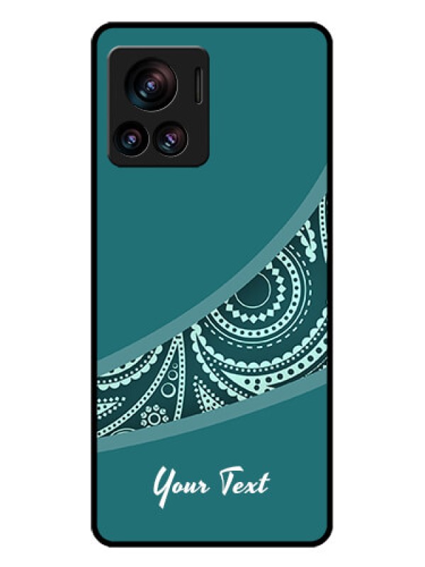 Custom Motorola Moto Edge 30 Ultra Custom Glass Phone Case - Semi Visible Floral Design