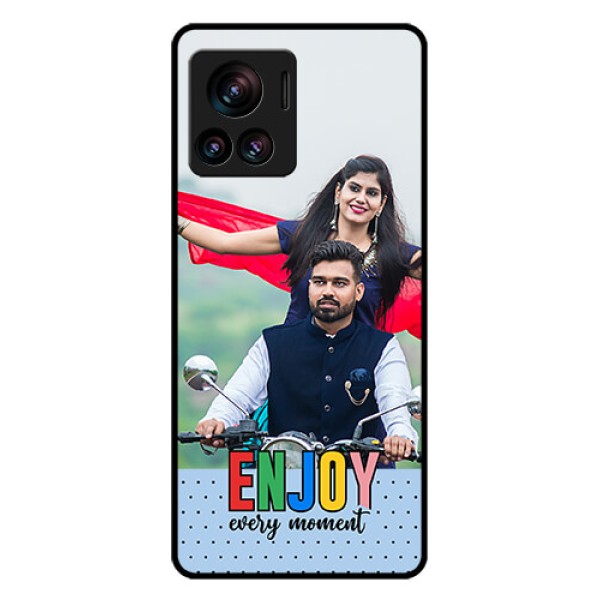 Motorola Moto Edge 30 Ultra Custom Glass Phone Case - Enjoy Every Moment Design Motorola Moto Edge 30 Ultra Custom Glass Phone Case - Enjoy Every Moment Design