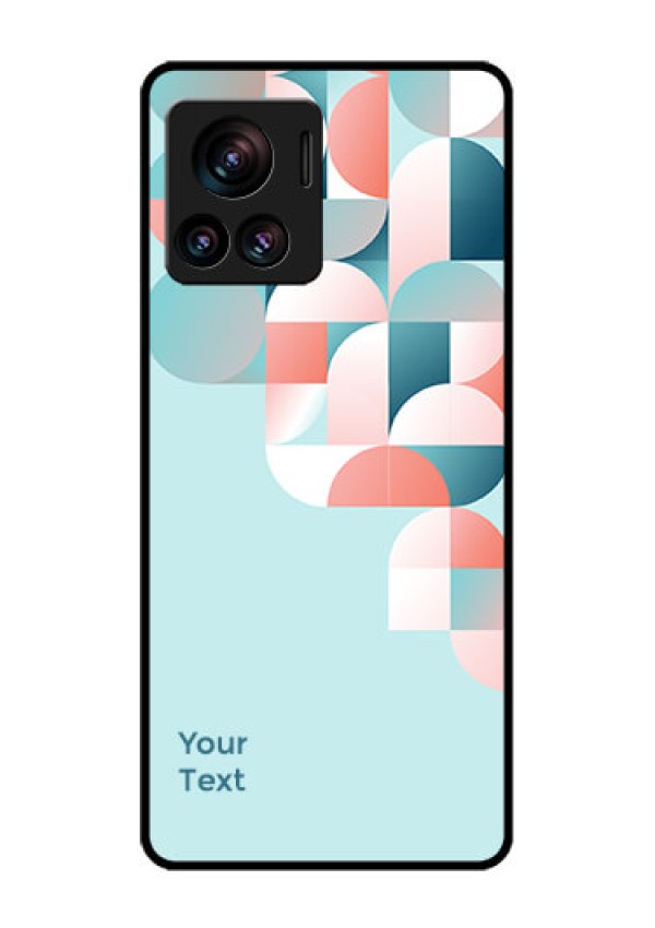 Motorola Moto Edge 30 Ultra Custom Glass Phone Case - Stylish Semi - Circle Pattern Design