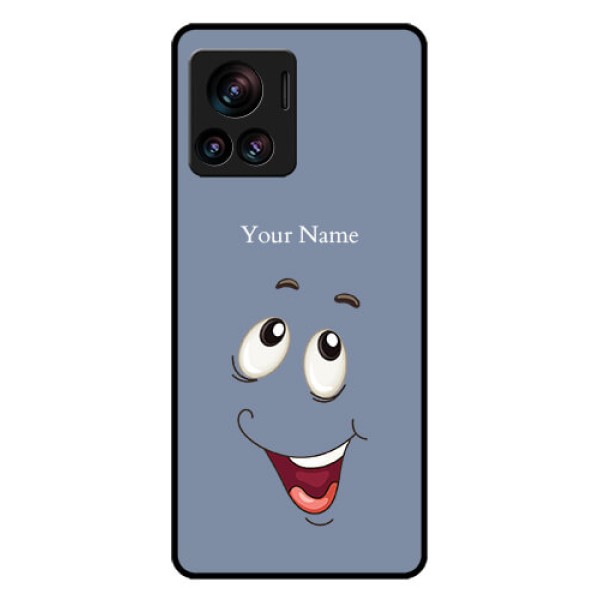 Motorola Moto Edge 30 Ultra Custom Glass Phone Case - Laughing Cartoon Face Design Motorola Moto Edge 30 Ultra Custom Glass Phone Case - Laughing Cartoon Face Design