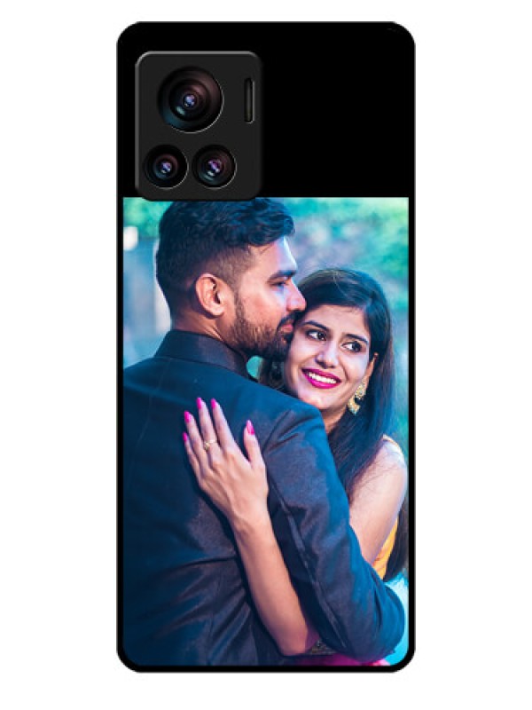 Custom Motorola Moto Edge 30 Ultra Custom Glass Phone Case - Upload Full Picture With Custom Color Design