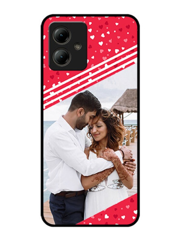 Custom Motorola Moto G14 Custom Glass Phone Case - Valentines Gift Design