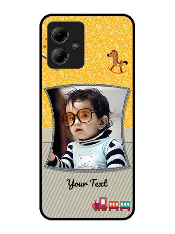 Custom Motorola Moto G14 Custom Glass Phone Case - Baby Picture Upload Design