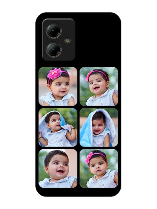 Custom Motorola Moto G14 Custom Glass Phone Case - Multiple Pictures Design