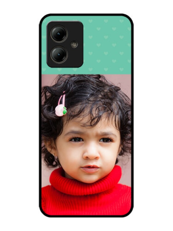 Custom Motorola Moto G14 Custom Glass Phone Case - Lovers Picture Design