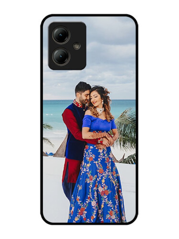 Custom Motorola Moto G14 Custom Glass Phone Case - Upload Full Picture Design