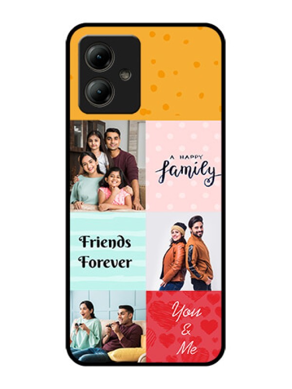 Custom Motorola Moto G14 Custom Glass Phone Case - Images With Quotes Design