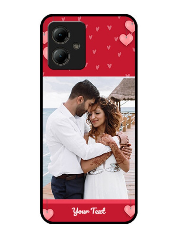 Custom Motorola Moto G14 Custom Glass Phone Case - Valentines Day Design
