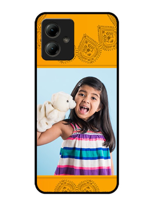 Custom Motorola Moto G14 Custom Glass Phone Case - Photo Wedding Design