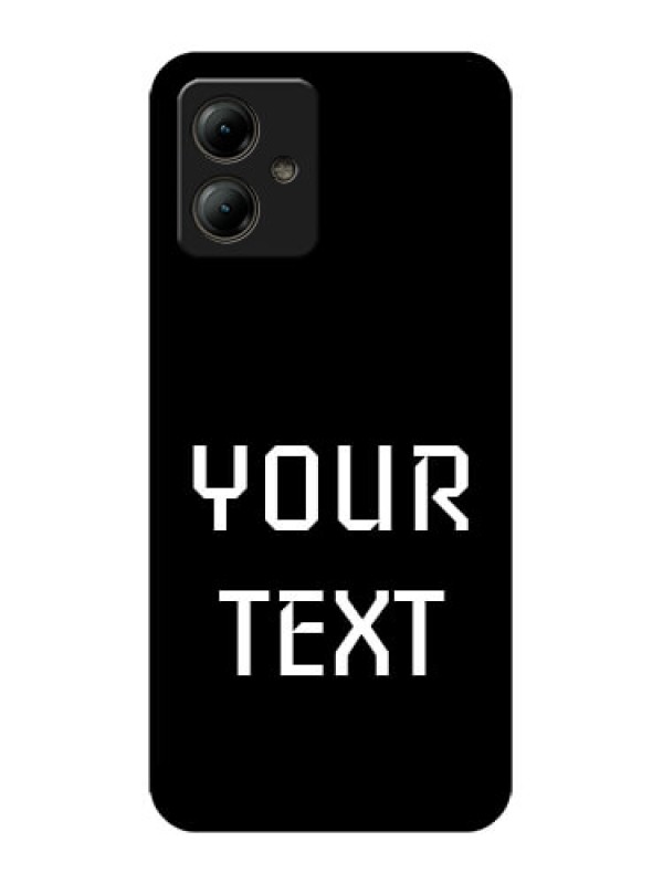Custom Motorola Moto G14 Custom Glass Phone Case - Your Name Design