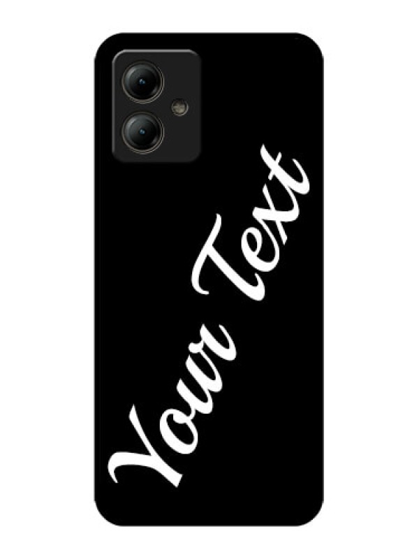 Custom Motorola Moto G14 Custom Glass Phone Case - With Your Name Design