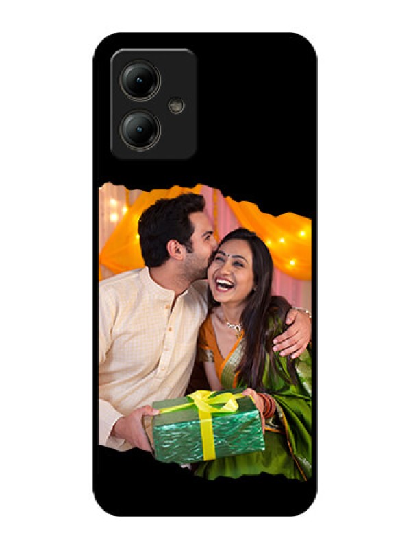 Custom Motorola Moto G14 Custom Glass Phone Case - Tear - Off Design