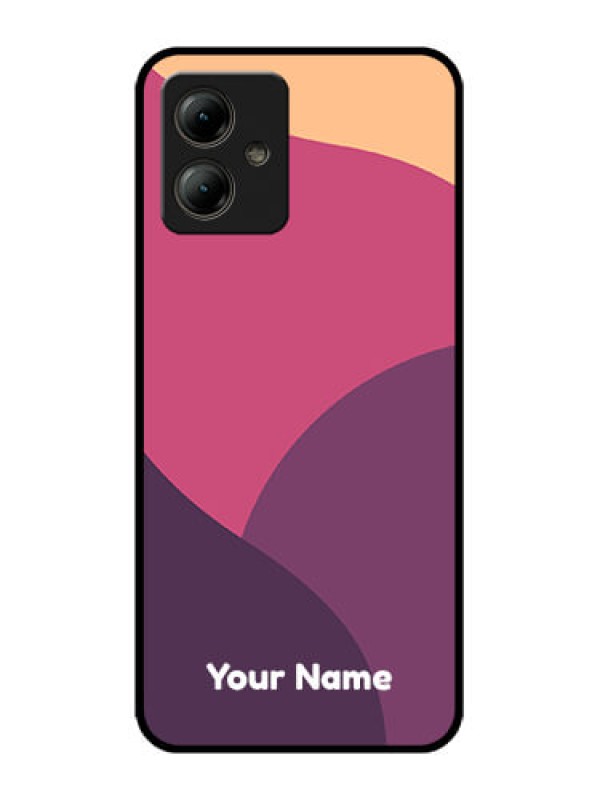 Custom Motorola Moto G14 Custom Glass Phone Case - Mixed Multi - Colour Abstract Art Design