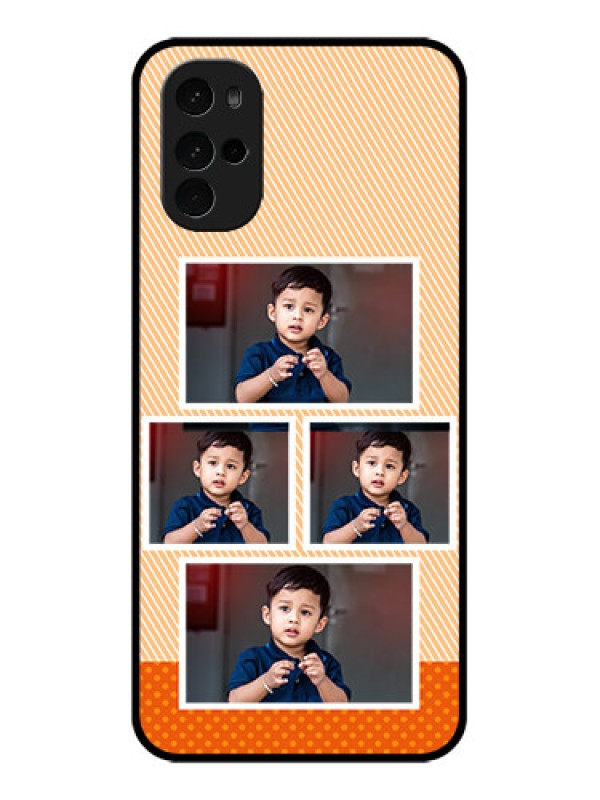Custom Motorola Moto G22 Custom Glass Phone Case - Bulk Photos Upload Design