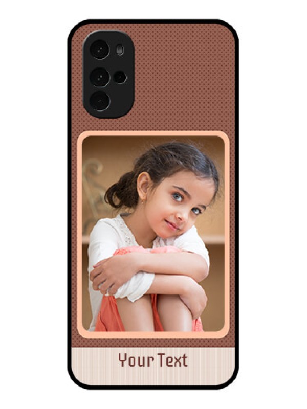 Custom Motorola Moto G22 Custom Glass Phone Case - Simple Pic Upload Design