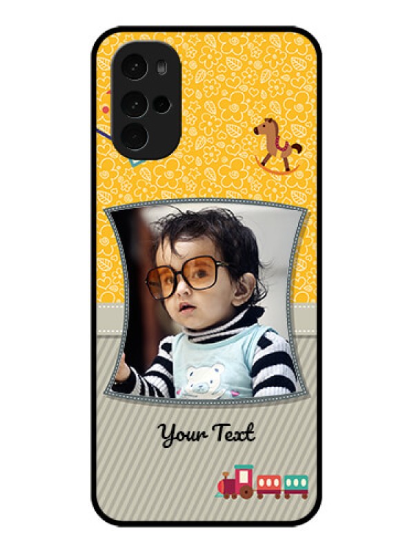 Custom Motorola Moto G22 Custom Glass Phone Case - Baby Picture Upload Design