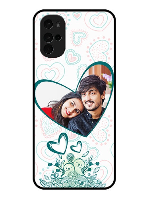 Custom Motorola Moto G22 Custom Glass Phone Case - Premium Couple Design