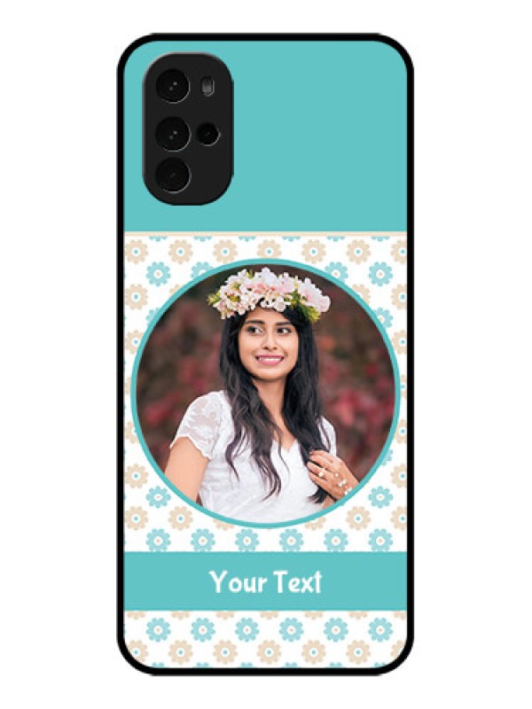 Custom Motorola Moto G22 Custom Glass Phone Case - Beautiful Flowers Design