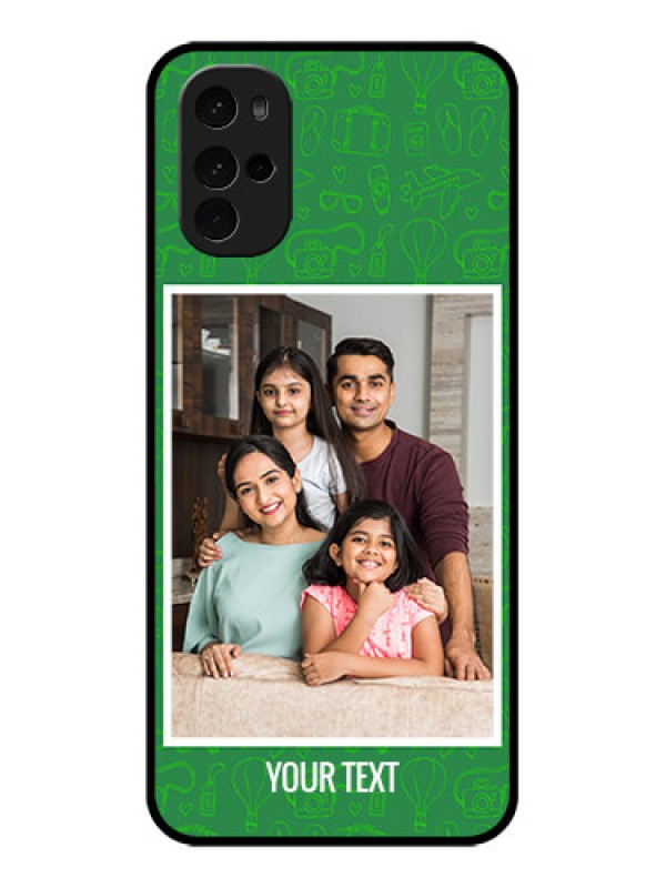 Custom Motorola Moto G22 Custom Glass Phone Case - Picture Upload Design