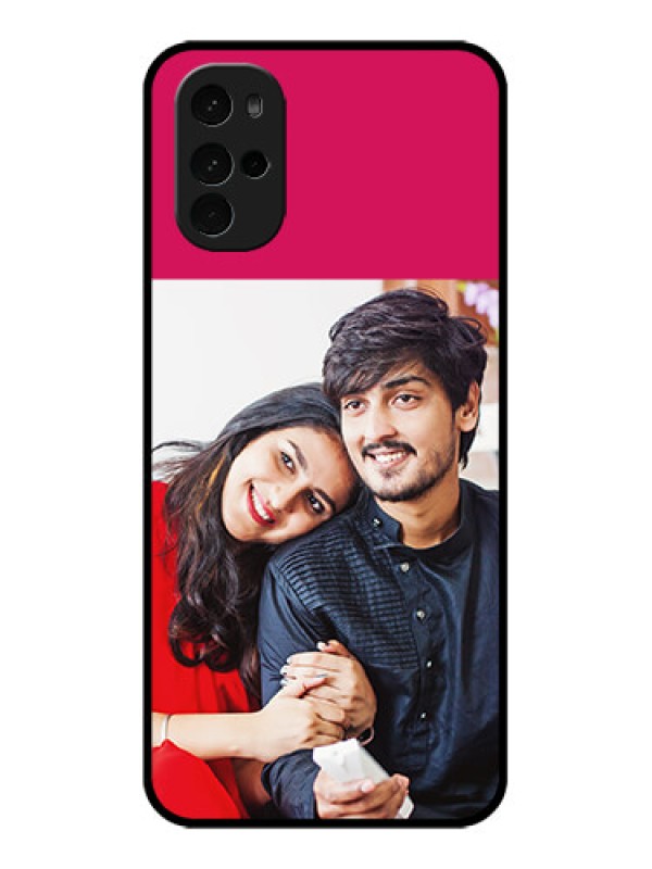 Custom Motorola Moto G22 Custom Glass Phone Case - Anniversary Cover Design