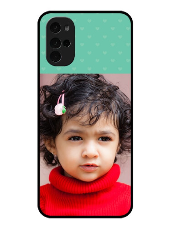 Custom Motorola Moto G22 Custom Glass Phone Case - Lovers Picture Design