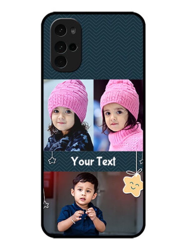 Custom Motorola Moto G22 Custom Glass Phone Case - Hanging Stars Design