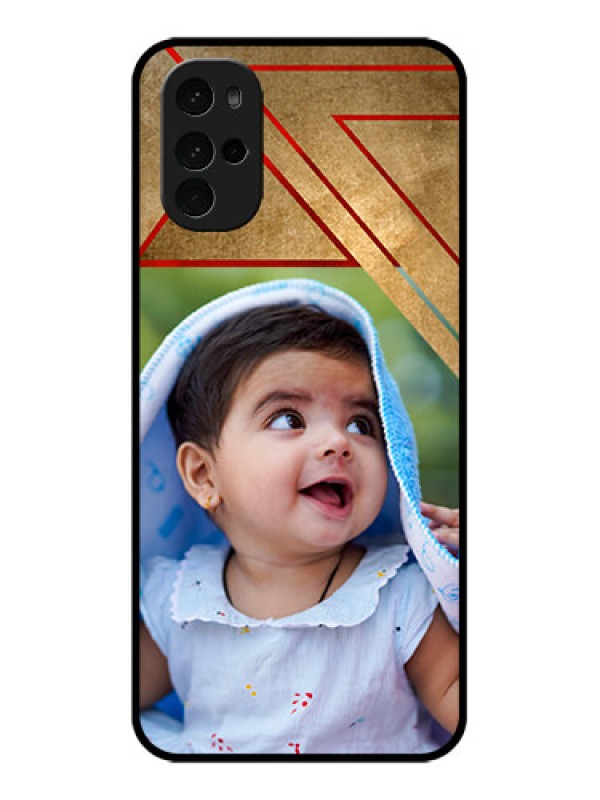 Custom Motorola Moto G22 Custom Glass Phone Case - Gradient Abstract Texture Design