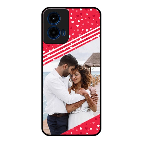 Moto G45 5G Custom Glass Phone Case - Valentines Gift Design