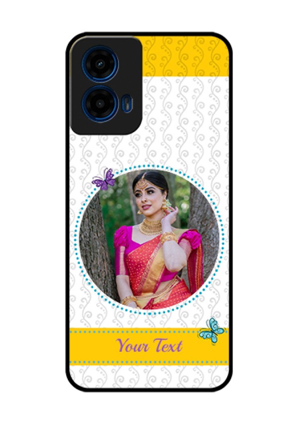 Moto G45 5G Custom Glass Phone Case - Girls Premium Case Design