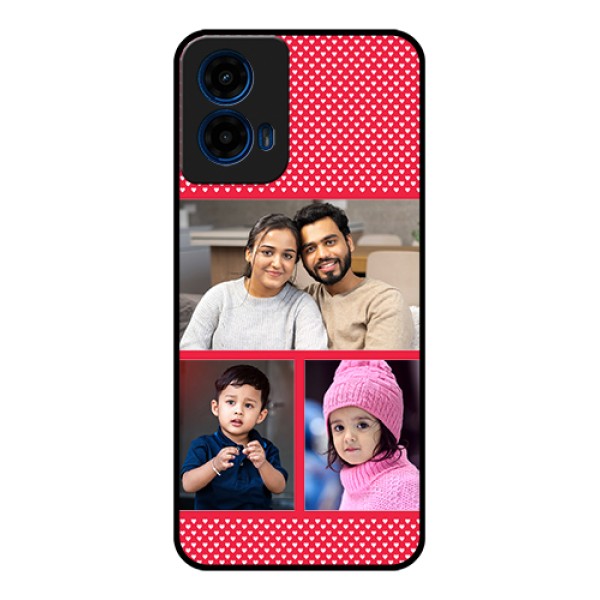 Moto G45 5G Custom Glass Phone Case - Bulk Photo Upload Design Moto G45 5G Custom Glass Phone Case - Bulk Photo Upload Design