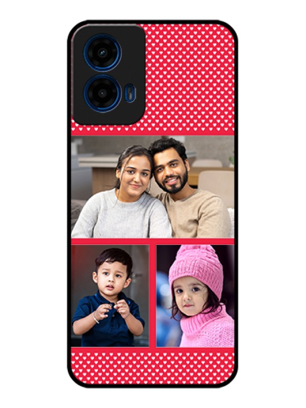 Custom Moto G45 5G Custom Glass Phone Case - Bulk Photo Upload Design