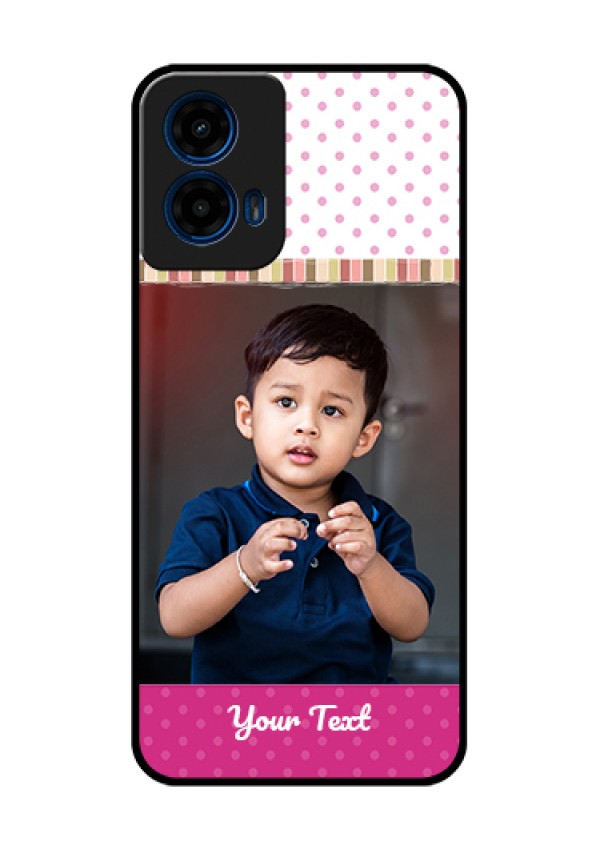 Moto G45 5G Custom Glass Phone Case - Cute Girls Cover Design