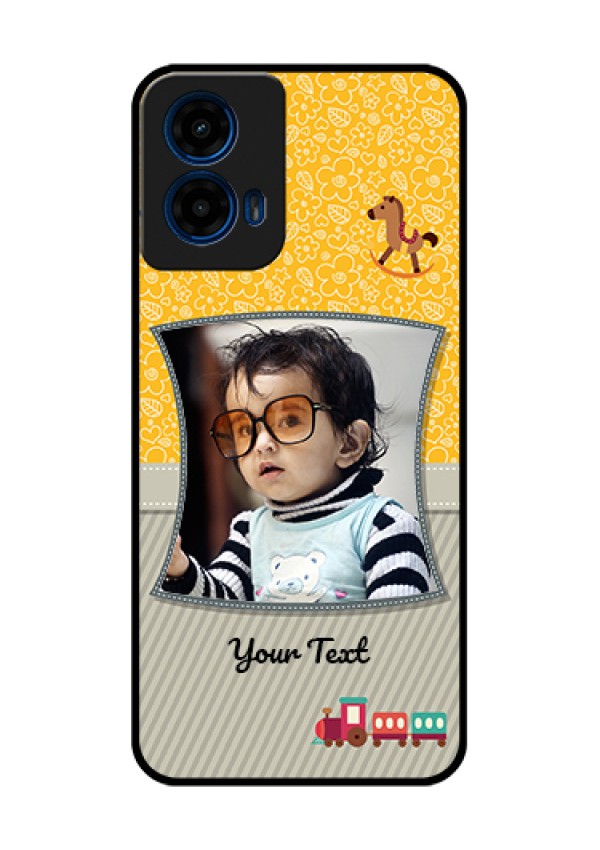 Moto G45 5G Custom Glass Phone Case - Baby Picture Upload Design