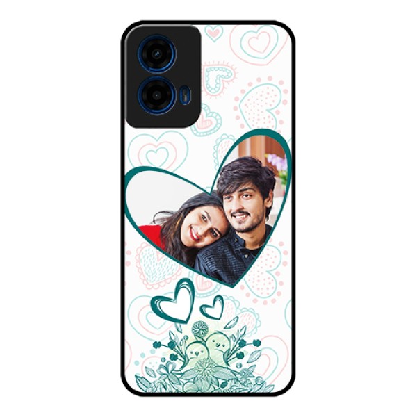 Moto G45 5G Custom Glass Phone Case - Premium Couple Design