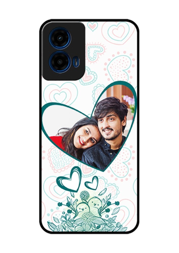Moto G45 5G Custom Glass Phone Case - Premium Couple Design