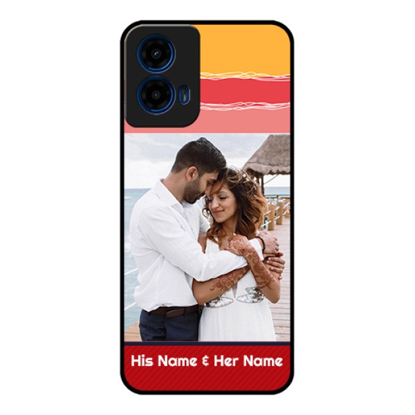 Moto G45 5G Custom Glass Phone Case - Colorful Case Design